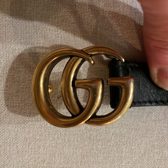 Gucci Leather Belt with double G buckle - Picture 4 of 4